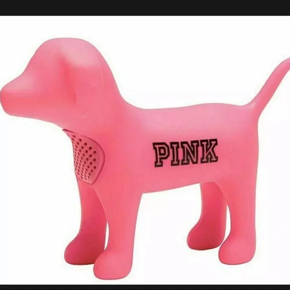 VICTORIAS SECRET PINK DOG WIRELESS BLUETOOTH SPEAKER W/ USB CORD LIMITED EDITION - Picture 2 of 2
